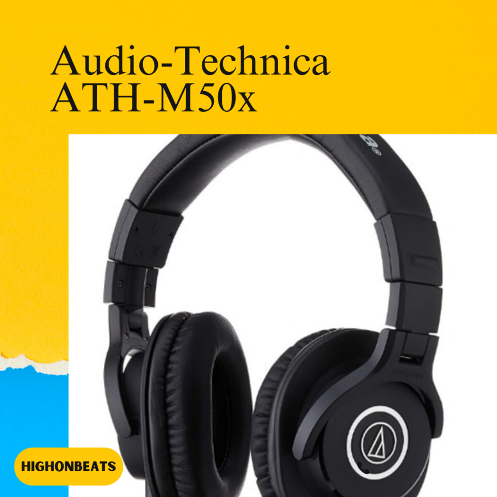 Audio-Technica ATH-M50x-Best Headphones for Music Production.