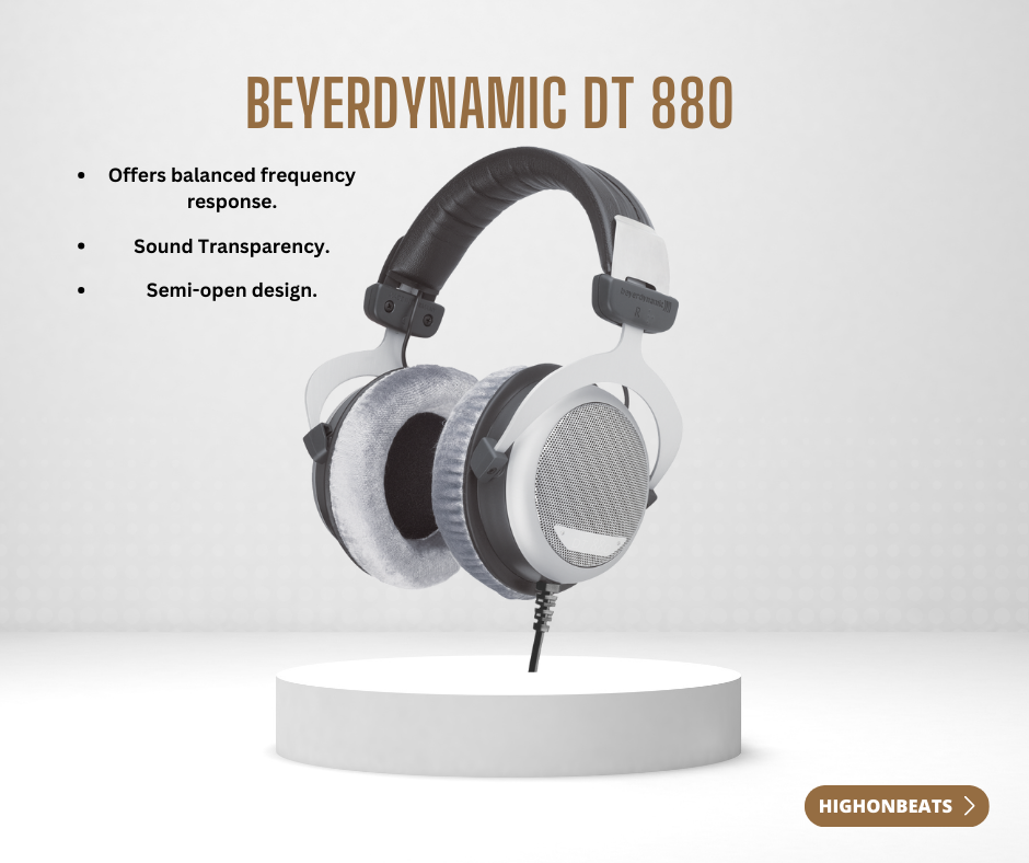 Beyerdynamic-DT-880-Best Headphones for Music Production.